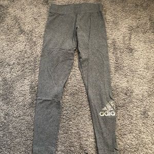 Adidas Grey Cotton Leggings